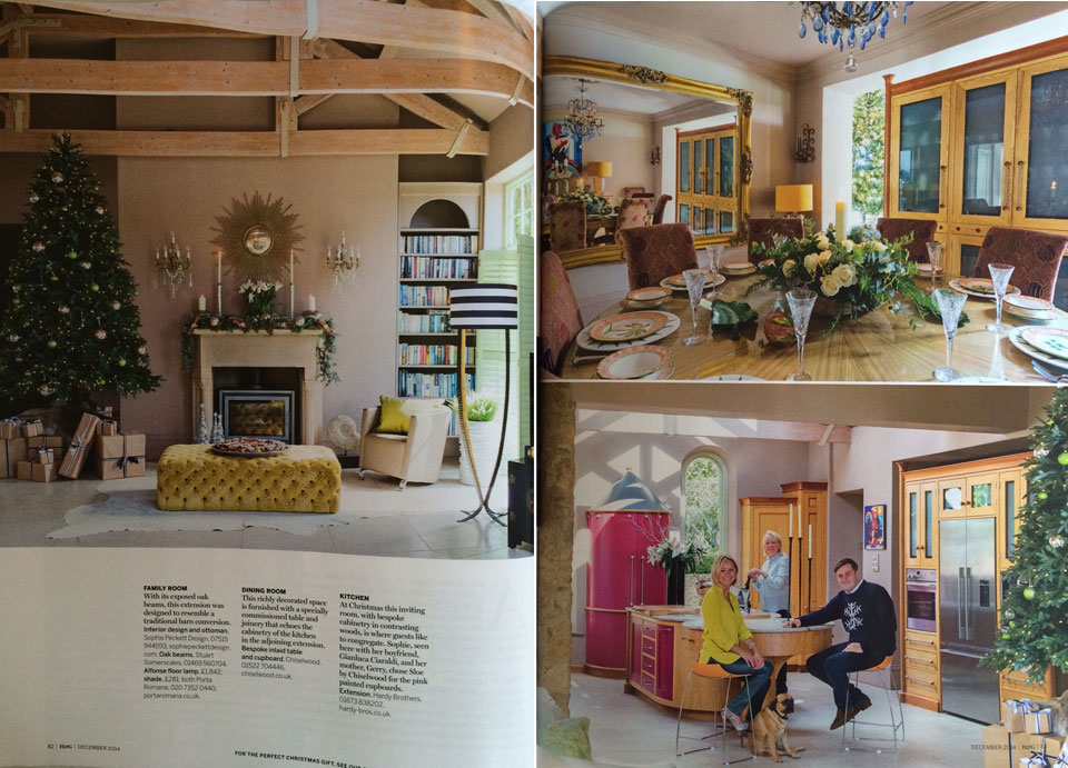 Sophie Peckett Design feature in Homes and Gardens Magazine